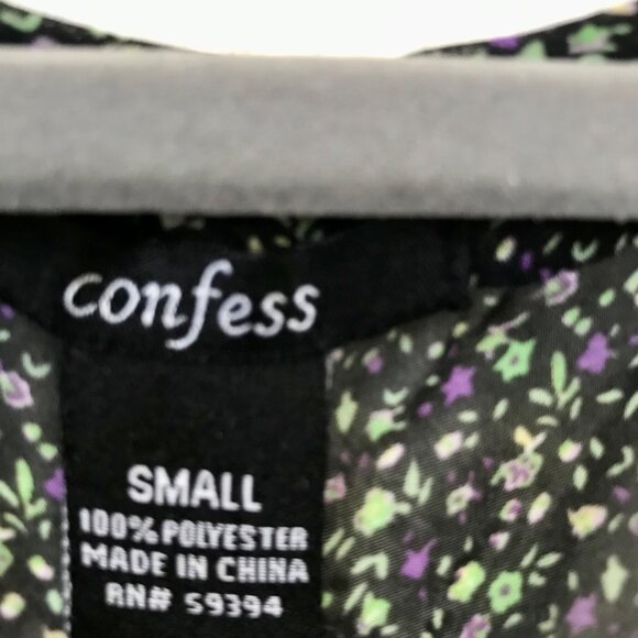 Confess Liberty Floral Cottage Farmhouse Babydoll Sheer 90's Mini Dress. Size‎ S - Picture 6 of 10